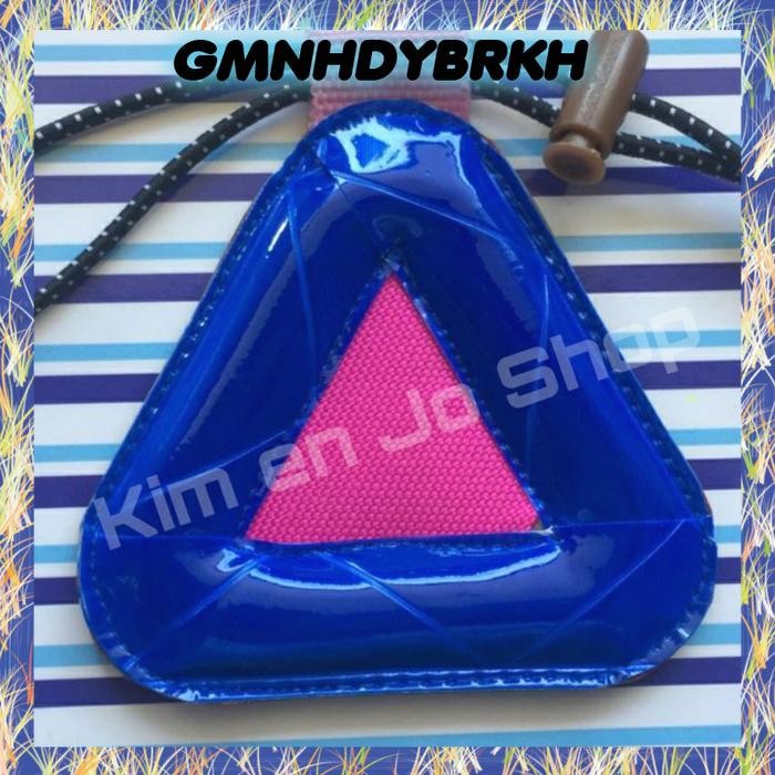MINI TRIANGLE REFLECTOR SEPEDA - Biru