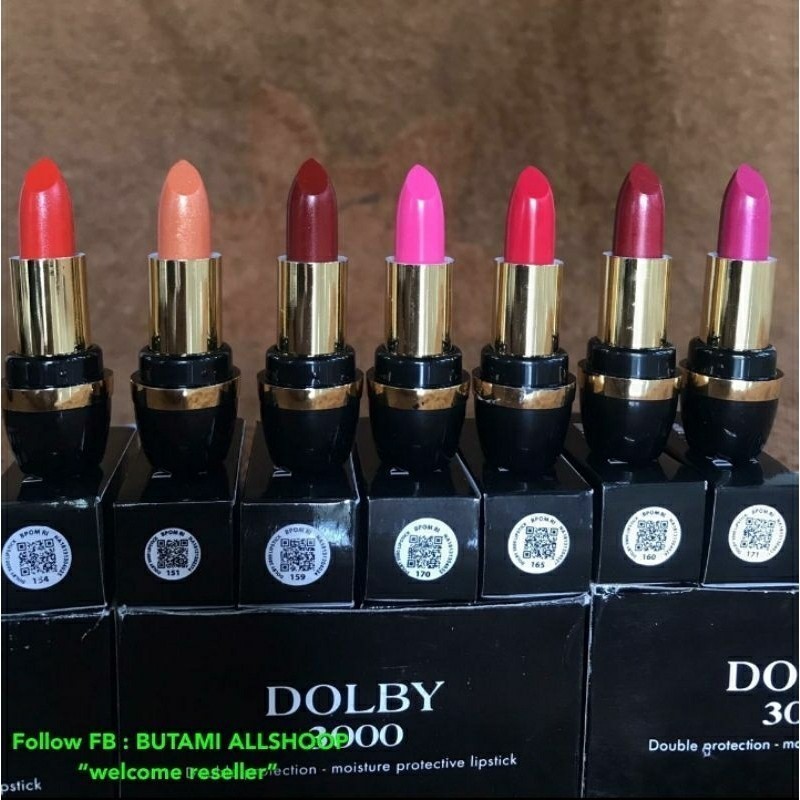 ( COD  ) [F] Lipstik Dolby 3000 Ada Barcode Ori |pilih varian warnanya| l
