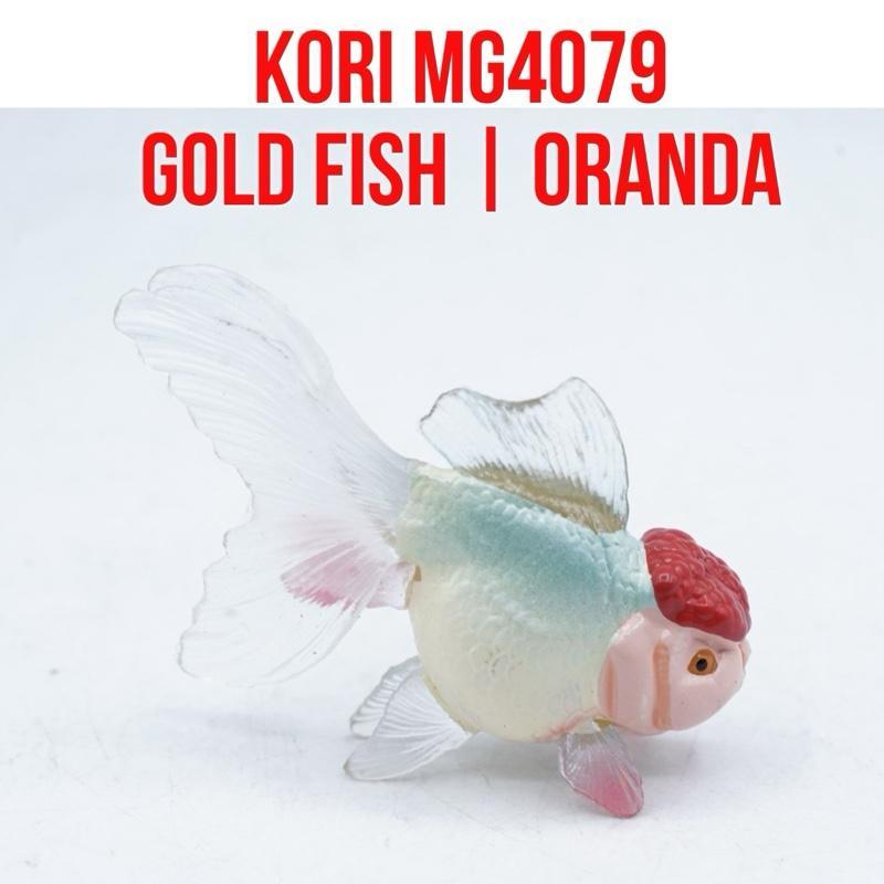 KORI Oranda Red Gold Fish Lion Head Ikan Mas Koki Kepala Singa Oranda Carassius Auratus Mainan Figur