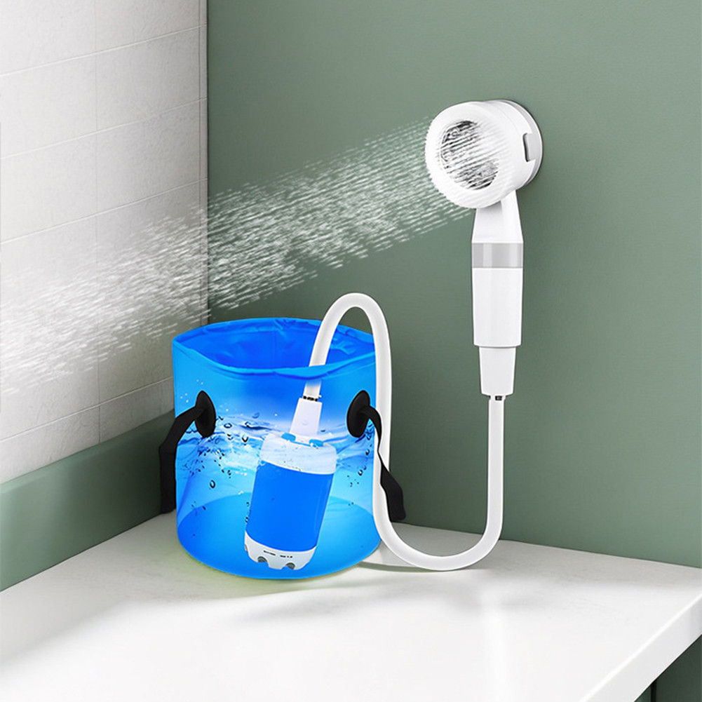 Portable Shower Pump Rechargeable Outdoor Camp Pump Portable Outdoor Shower Head Sprayer for Outdoor