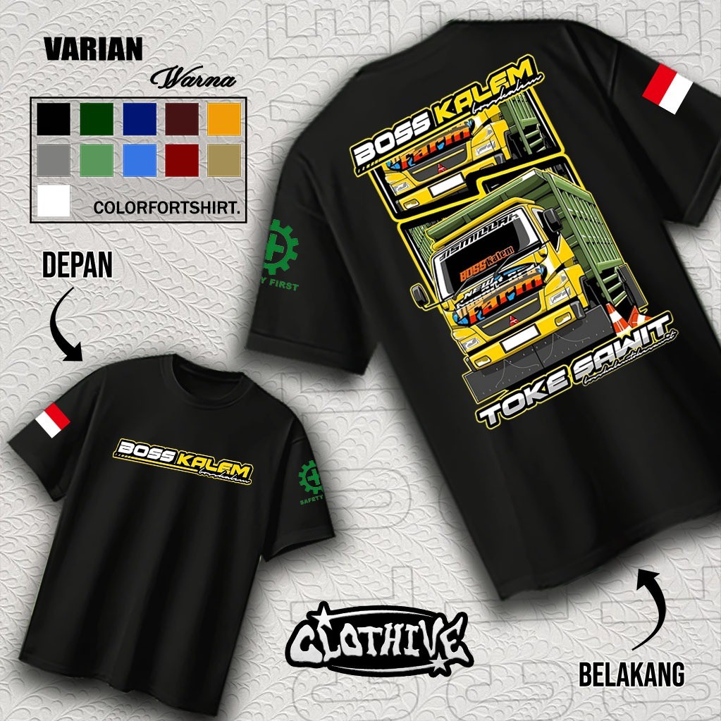 KAOS BOSS KALEM - KAOS TRUK BOSS KALEM PRIA DAN WANITA - TERBARU DAN TERLARIS