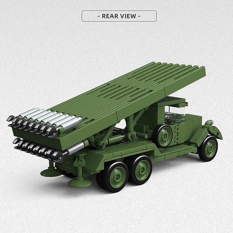 324pcs ww2 Military Soviet BM-13 Katyusha Building blocks MOC Assembly Military vehicle Model Bricks