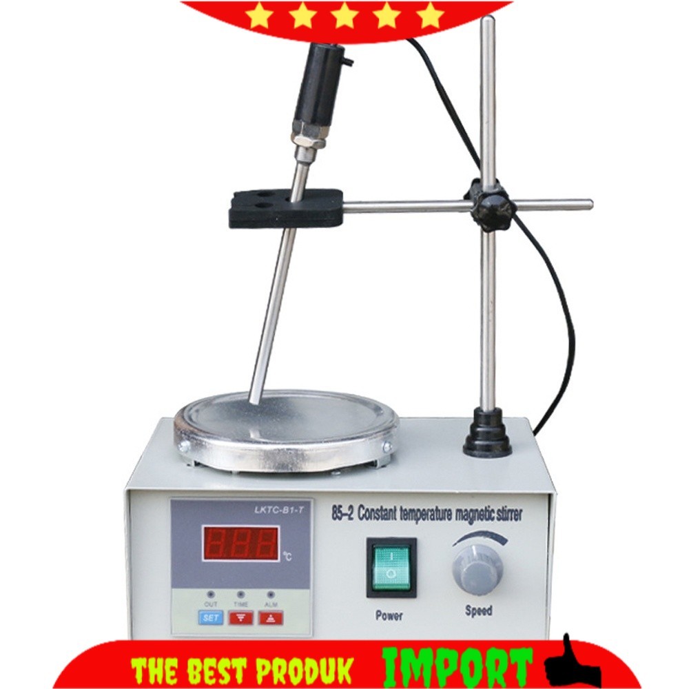 PROMO 85-2 Laboratory Magnetic Stirrer Heating Plate Digital Display 2200rpm Adjustable Churn Stir M