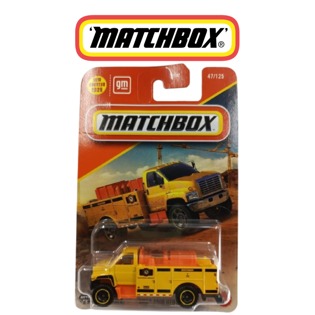 Matchbox GMC 3500 Utility Truck Kuning 93BF