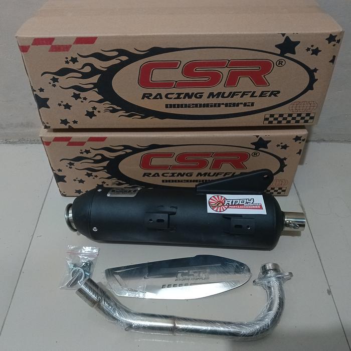 KNALPOT CSR MIO,FINO,SOUL LEHERAN STAINLESS