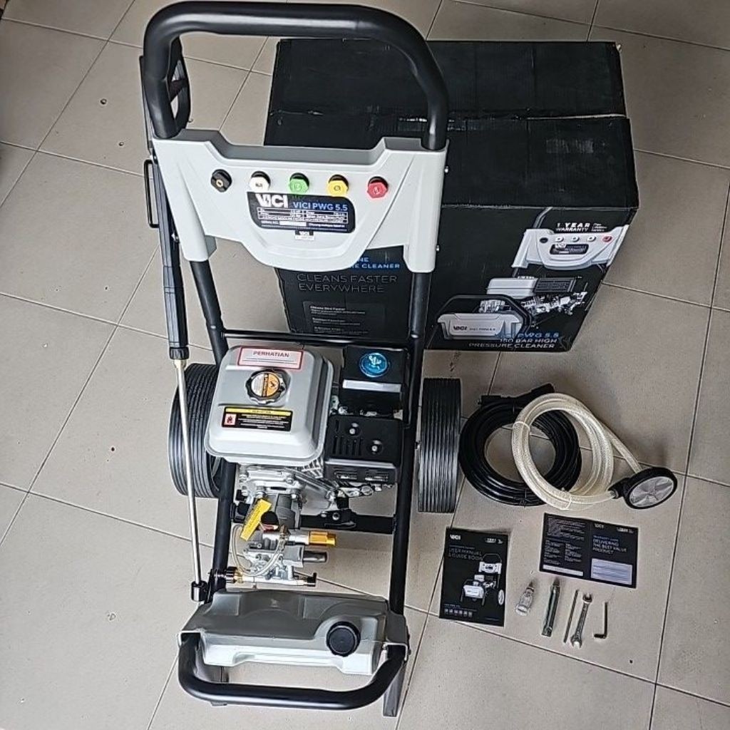 Jet Cleaner Engine Bensin High Pressure Washer 150 Bar VICI PWG 5.5 Terbaik
