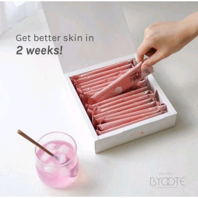 100% ASLI BYOOTE COLLAGEN BYT COLLA 1 BOX ISI 16 SACHET ORIGINAL HALAL BPOM KOLAGEN BYOTE BYOTEE BYT