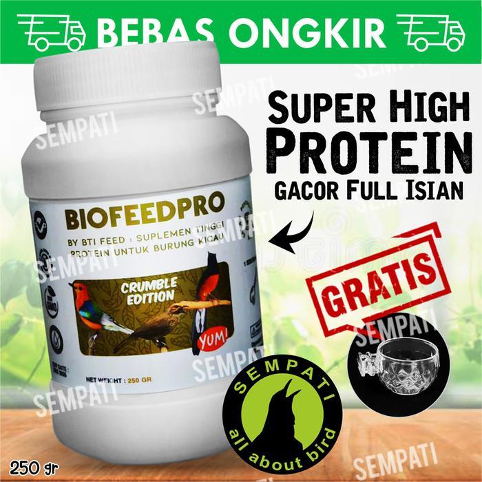 [ burj9iil1v ] || Biofeedpro crumble 250 gr vitamin sumplemen burung murai anis gacor - fre cpk smpt