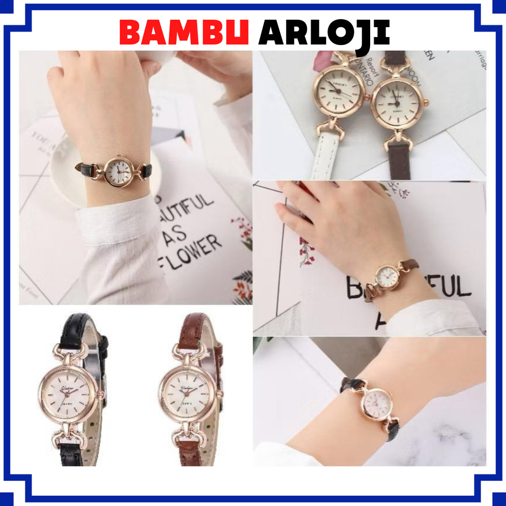 BAJ Jam Tangan Wanita Quartz Strap PU Analog Casual Mewah Premium Oval Watch Korean Fashion RM258