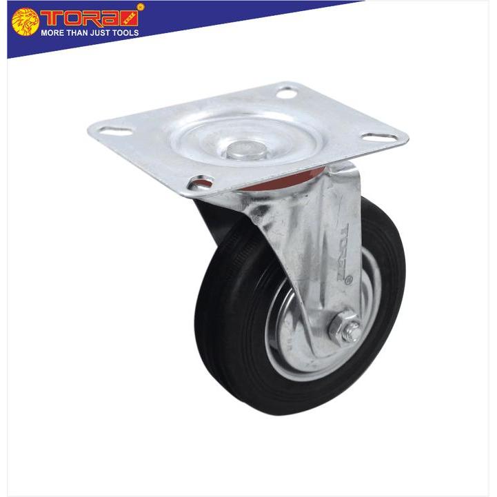 TORA Roda Caster Karet Hidup - troli trolley lori 5 Inch