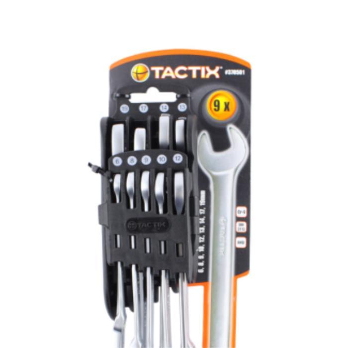 TACTIX KUNCI RING PAS 6-19 MM 9 PCS