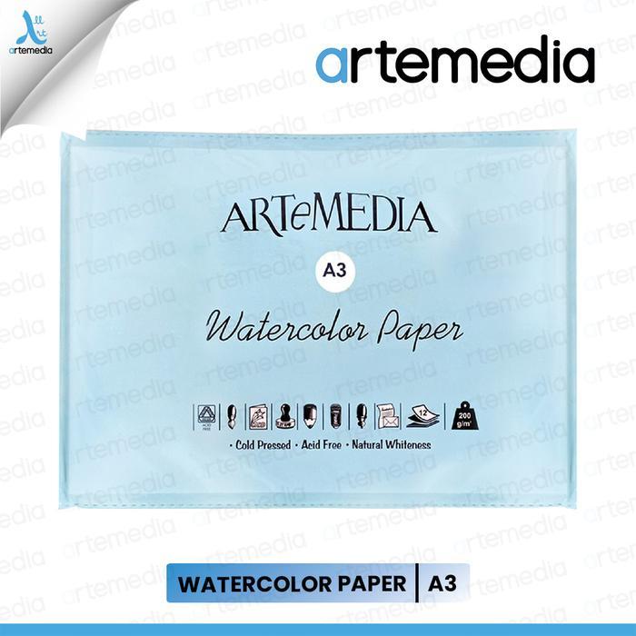 [ Promo ] || Artemedia Watercolour Paper A3 - Kertas Cat Air