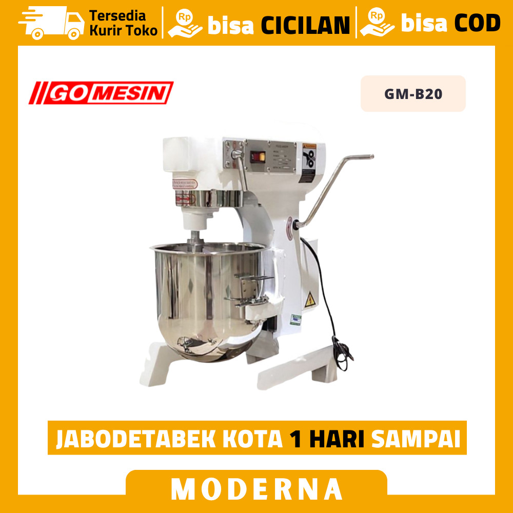 Planetary Mixer 20 Liter Gomesin GM-B20 Mixer Roti 20 Liter Original Garansi Resmi