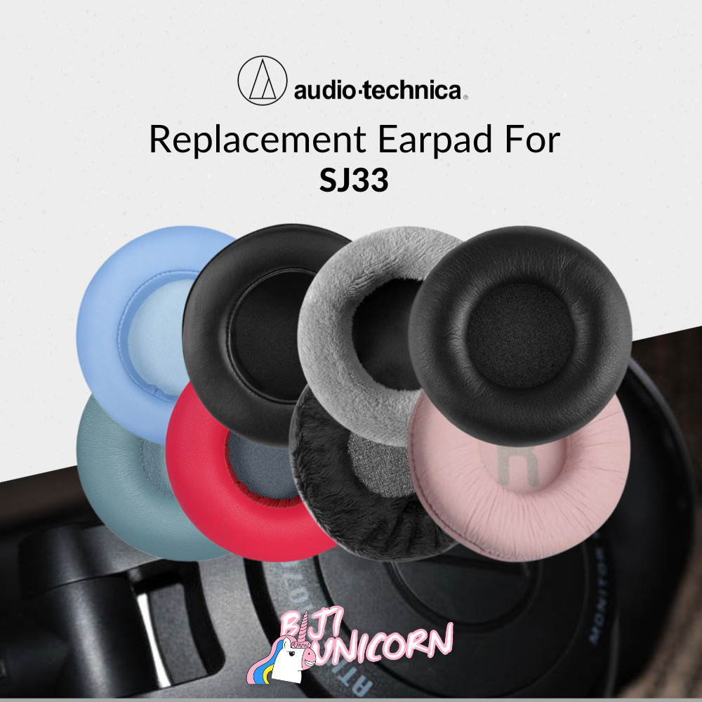 Earpad Earcup Ear Cushion Ear Pad Audio Technica ATH-SJ33 ATH SJ 33 Busa Foam Bantalan
