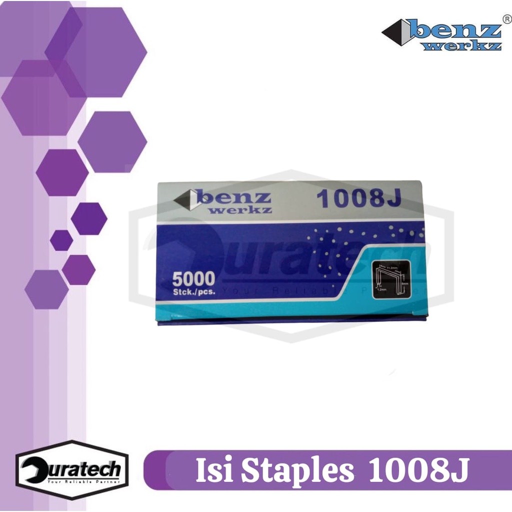 Isi Staples Tembakan Angin 1008J Benz Werkz / Isi Steples 10mm / 1008J  Kodenki isi staples paku tem