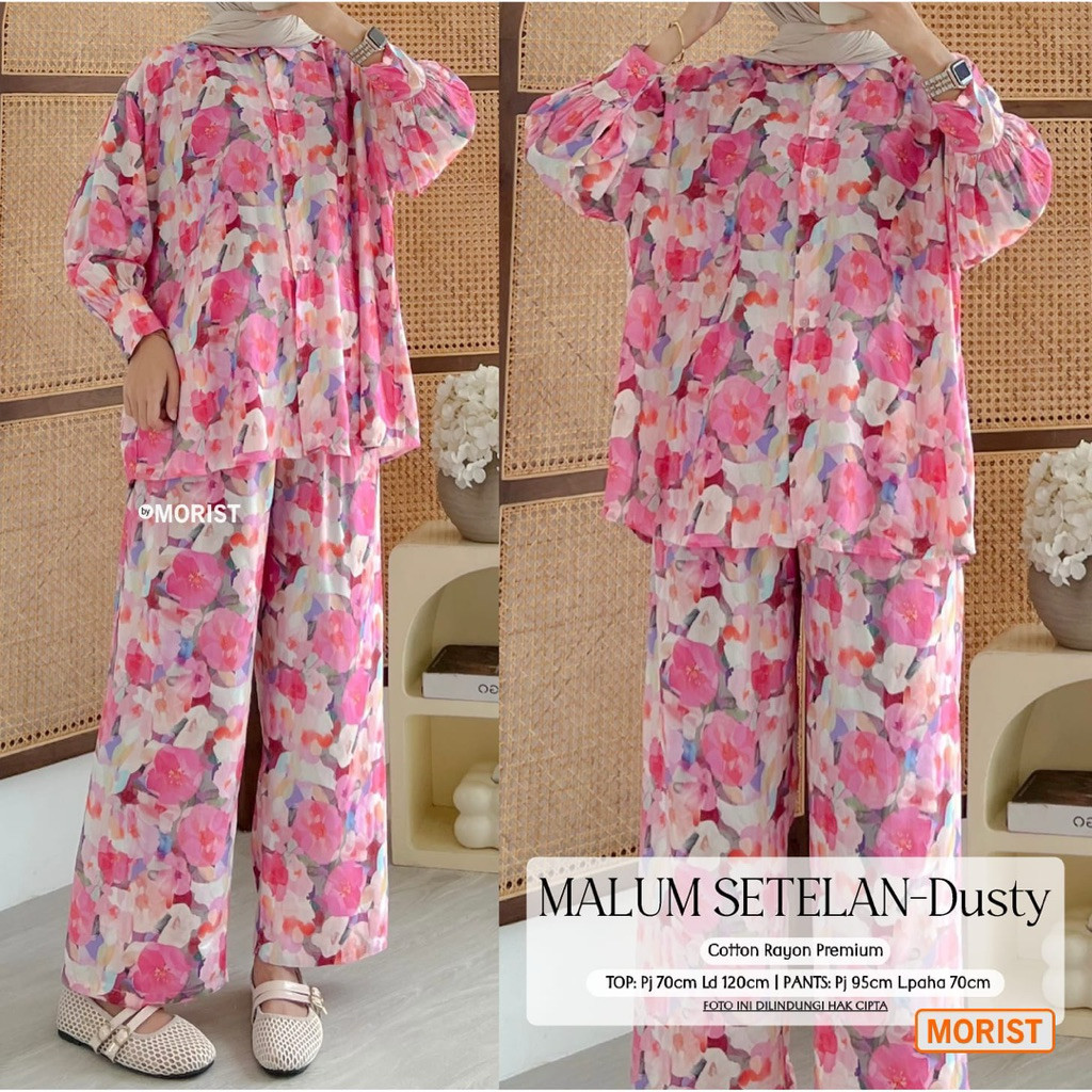 Malum Setelan  Mst Setelan Celana Rayon Best Seller alya store