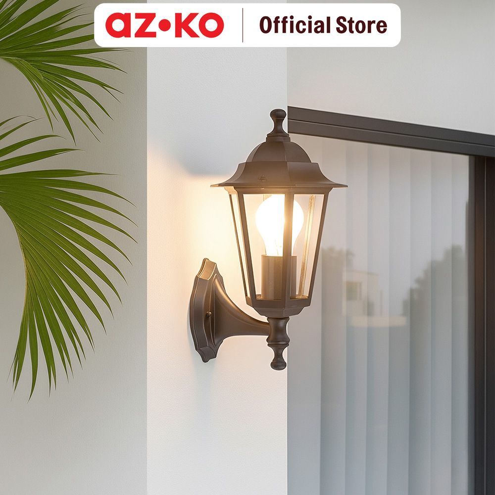 AZKO Eglo Laterna-Iv Lampu Dinding 22468 - Hitam Wall Lamp Lights Lampu Tembok Bohlam Indoor Lampu D
