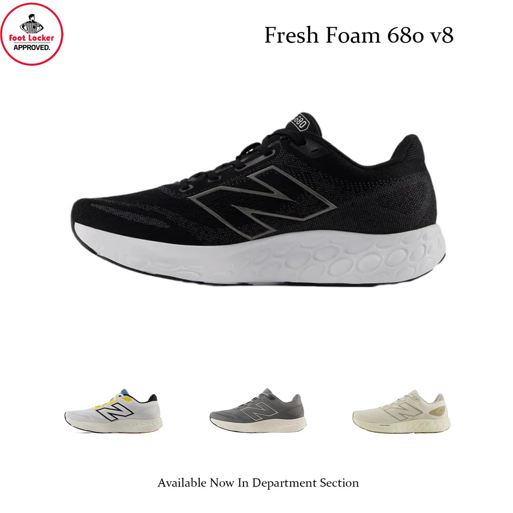 Foot Locker Store Sepatu lari bertali rendah ujung bulat New Balance NB 680 v8 untuk pria dan wanita
