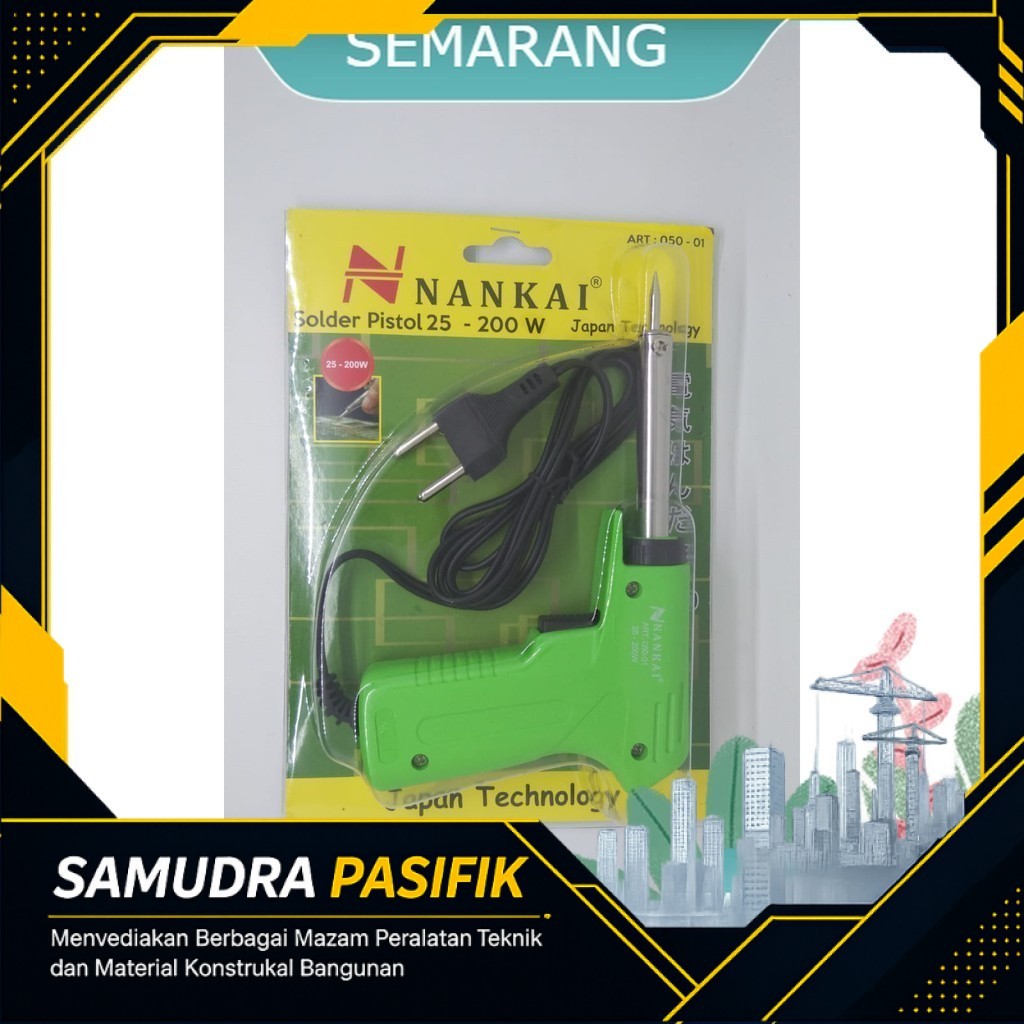 SOLDER LISTRIK NANKAI PISTOL 25 - 200 WATT / SOLDER LISTRIK
