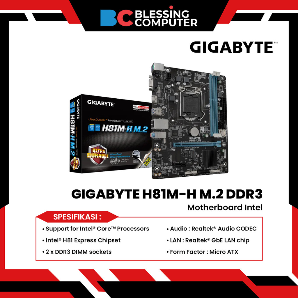 Motherboard GIGABYTE H81M-H M.2 DDR3