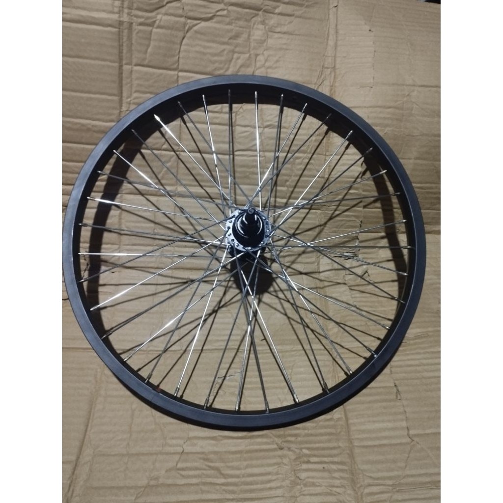Velg Sepeda BMX 20 Inc Silver/Chrome Besi