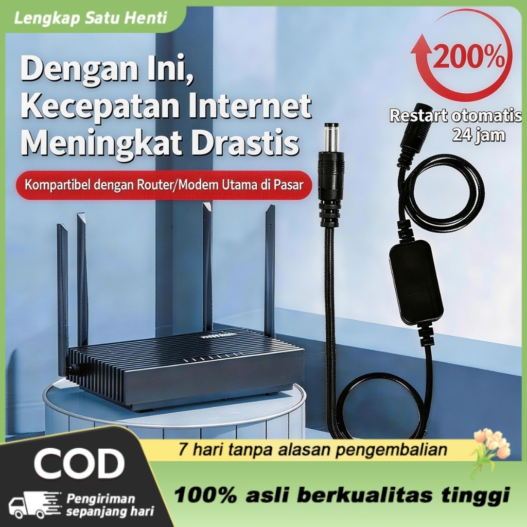 Router kabel restart otomatis wifi 24-hour reboot pengatur waktu penguat sinyall ruter wifi jarak ja