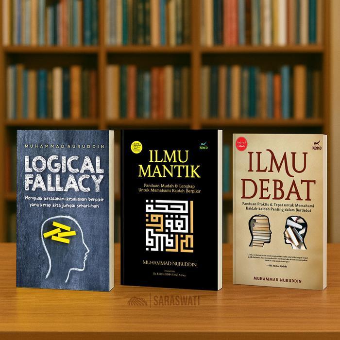[Paket 3 Buku] Ilmu Mantik, Ilmu Debat, dan Logical Fallacy | Buku Retorika & Logika Islami - Filsaf