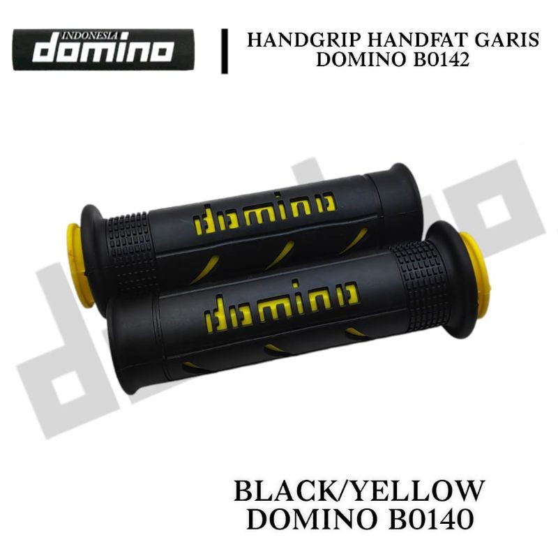 Domino Handgrip Motor Grip Garis Universal Kuning