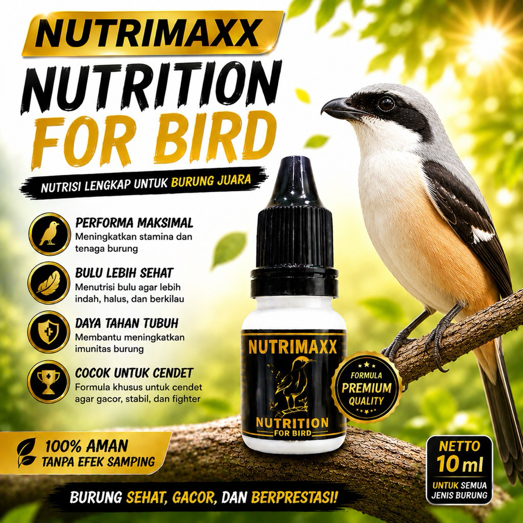 NUTRIMAXX | Vitamin penggacor burung pentet cendet