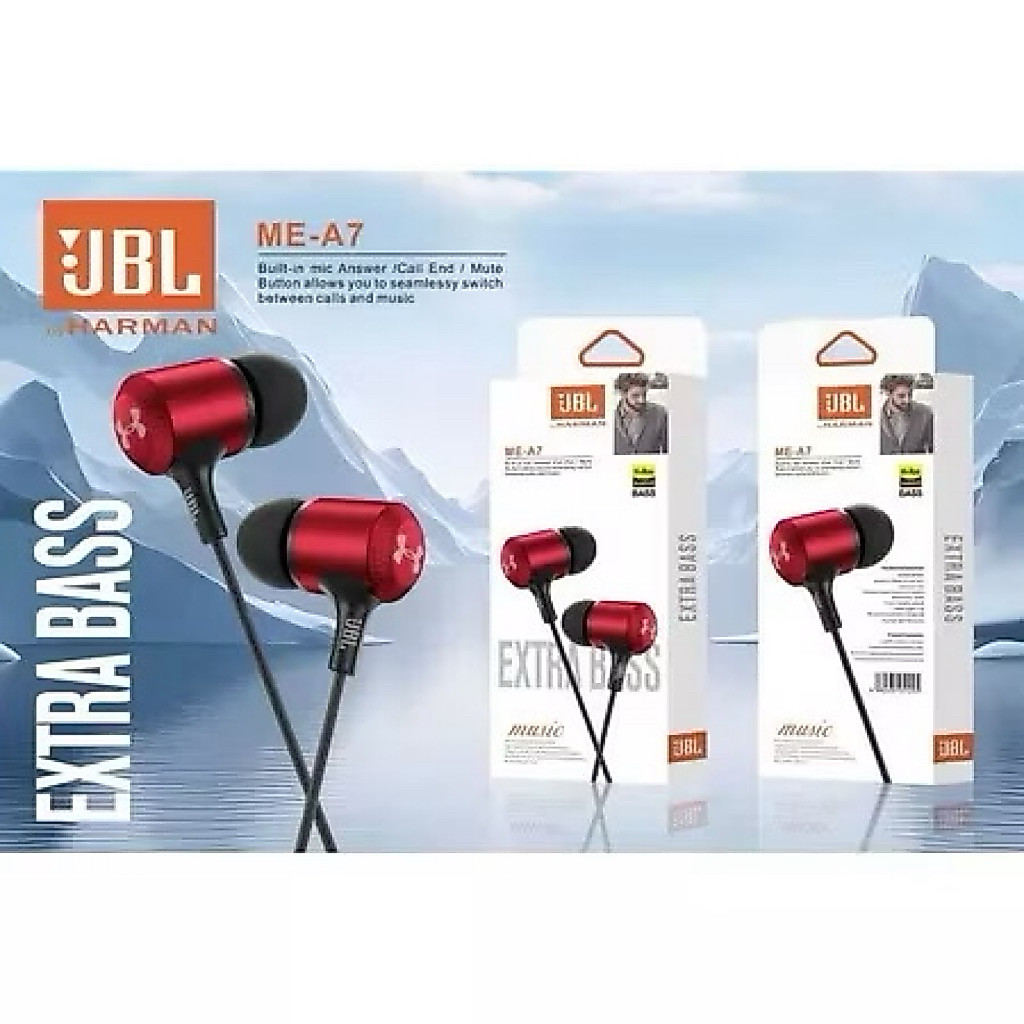 Headset Import JBL ME-A7/AT-188/AT-195/AT-208 Earphone Extra Bass