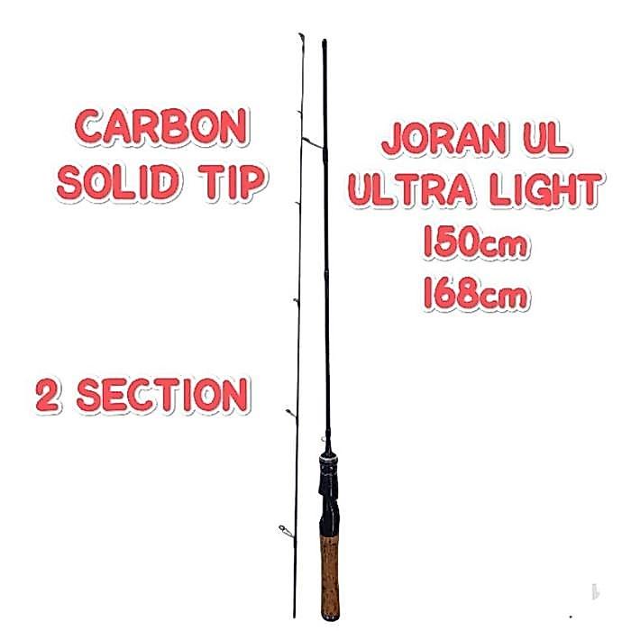 Joran UL ultralight ringan udang micro fishing Solid Tip