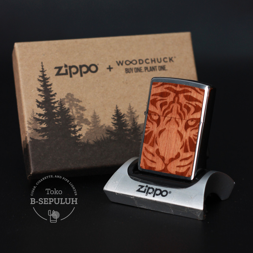 Zippo WOODCHUCK Cherry Tiger Head 49707