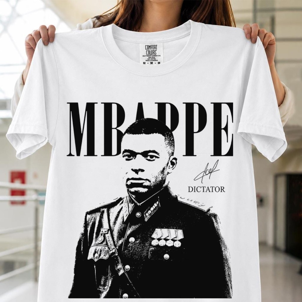 Vintage Kylian Mbappe Dictator Shirt, Comfort Colors Mbappe France Soccer Tee