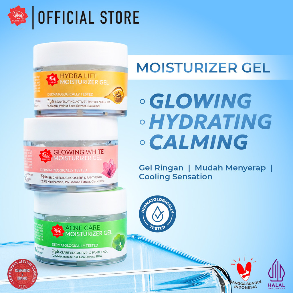 [NEW] Viva Moisturizer Gel with NIACINAMIDE, SODIUM HYALURONATE, GLUTATHIONE and CICA Extract – Ters