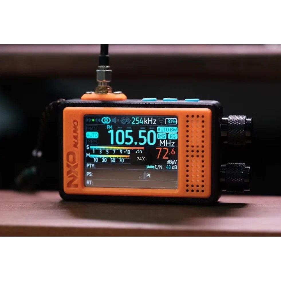 Mini Pocket TEF6686 ESP32 NXP-NANO Multiband Radio 2.4" IPS Touchscreen, 2000mAh EDC Portable FM/LW/