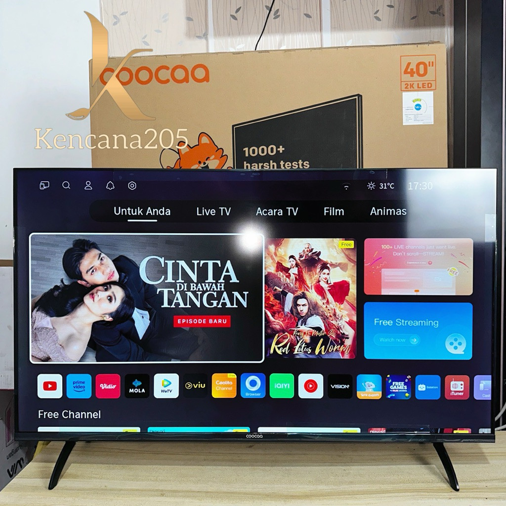 Led Tv Coocaa 40 inch 40inch 40S3UPlus 40S3U+ 40S3 U Plus 40S 3U + Smart OS Coolita Cooca Cocaa Koka