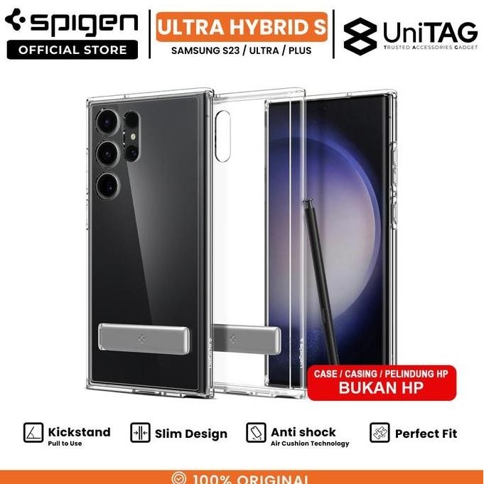 SPIGEN Case For Samsung Galaxy S23 Ultra Plus Ultra Hybrid S Stand Casing