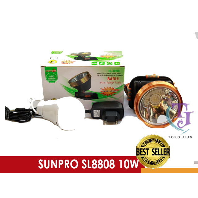Senter Kepala LED Sunpro SL8808 10W Headlamp LED Sunpro