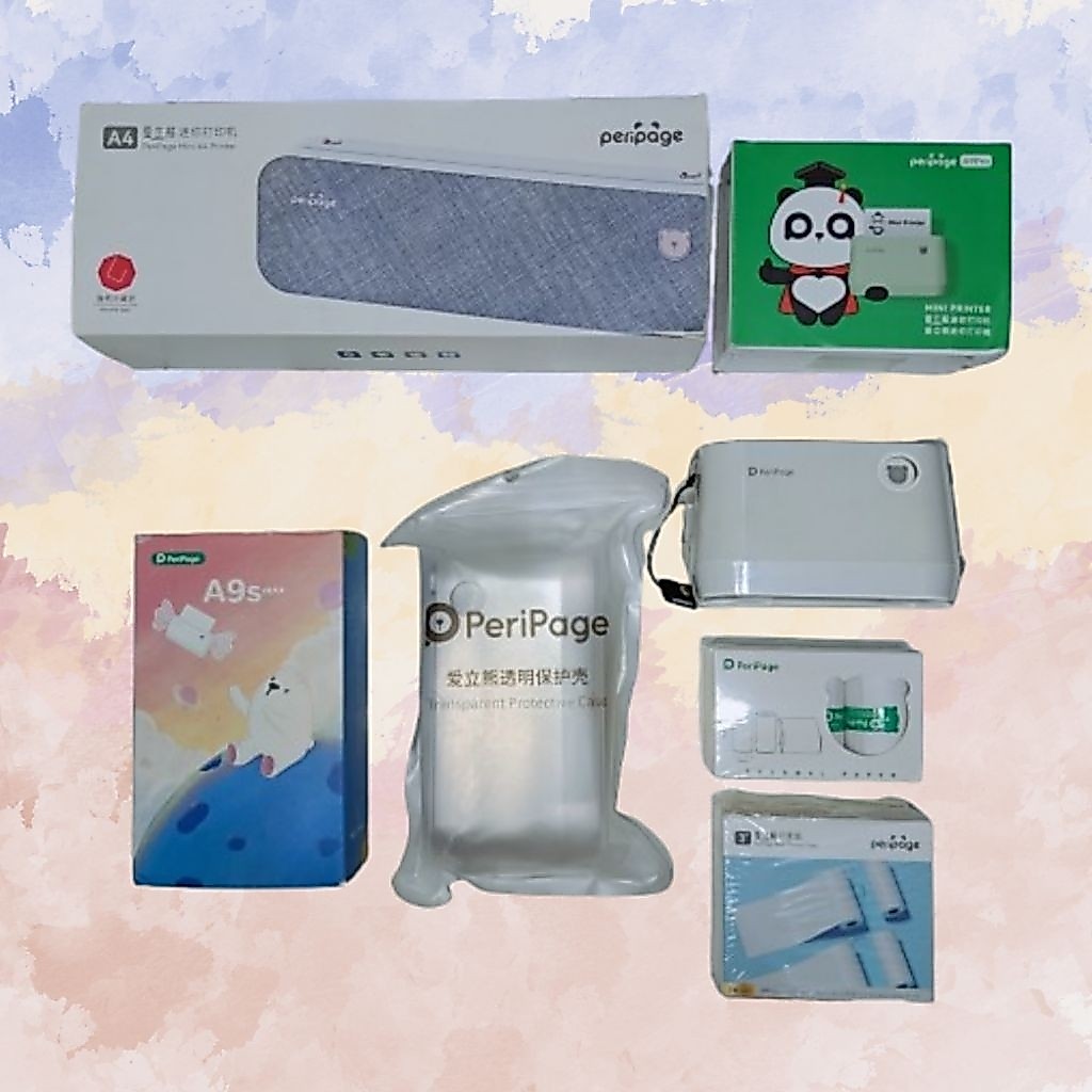 [BACA DESKRIPSI] Printer Mini Peripage A9 A9S Max A40 A9 Pro A9pro A9smax Bundle with Note dan Therm