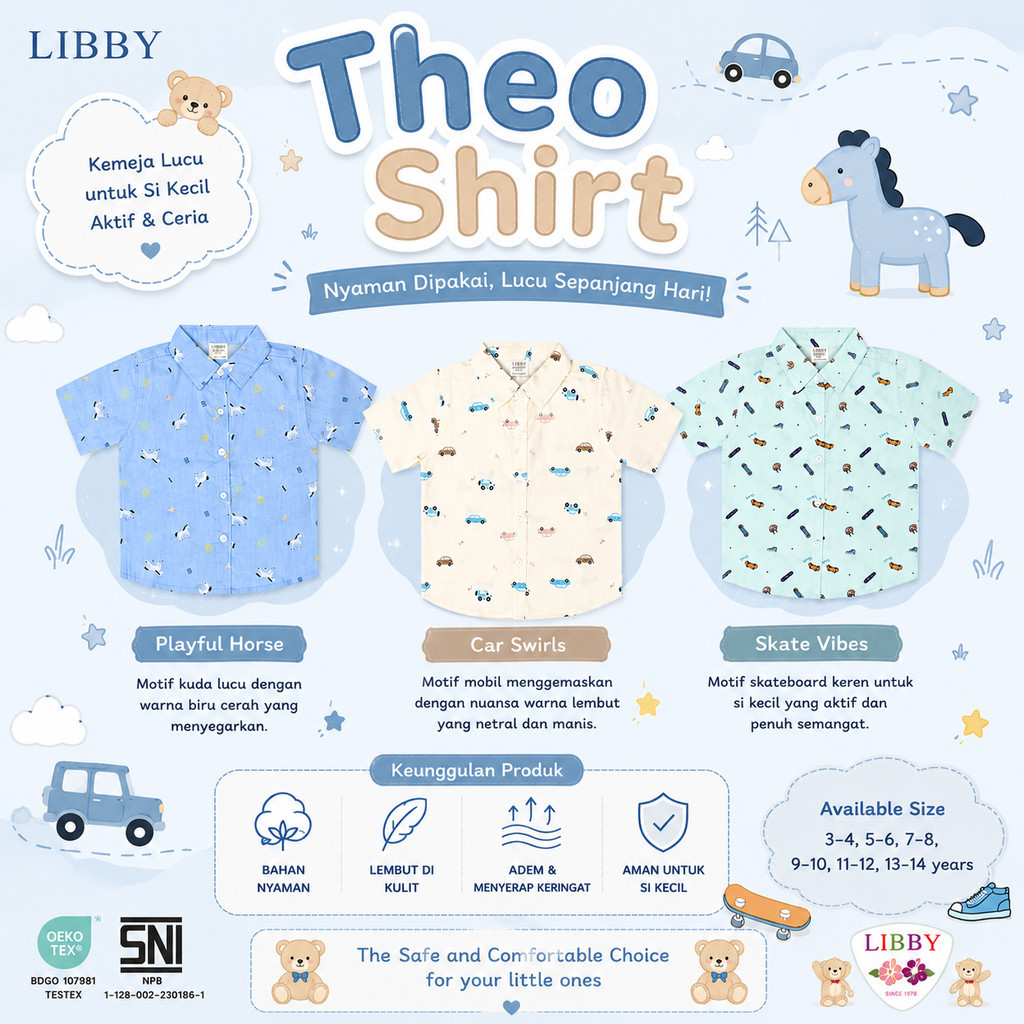 Libby Theo Shirt Print Mixed Ser3