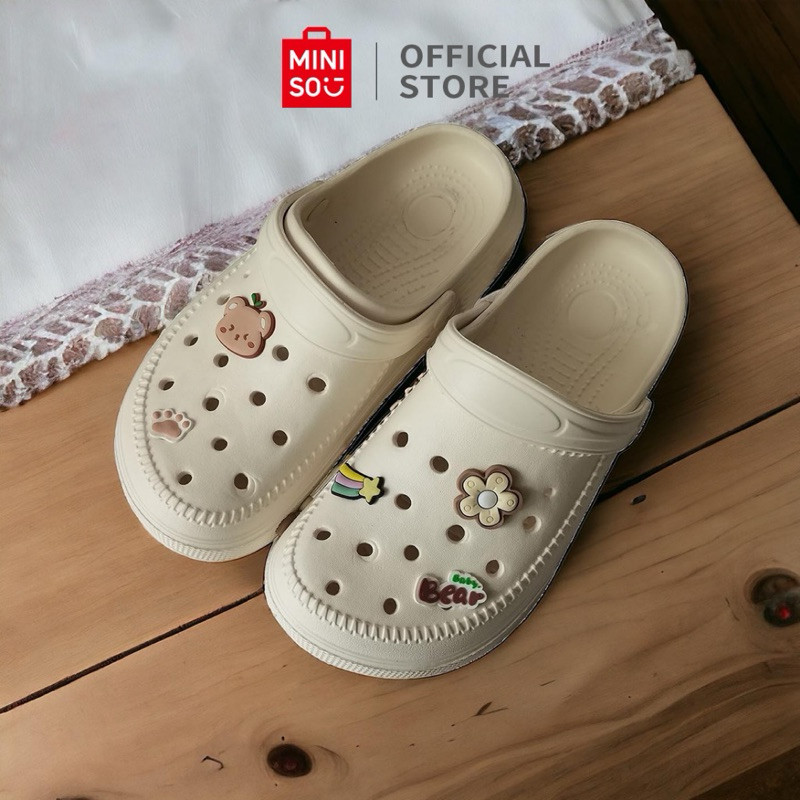 ONLINE MINISO Sandal Miniso Slippers Miniso Women's Slippers Sandal Wanita Miniso Sandal Hollow Slip