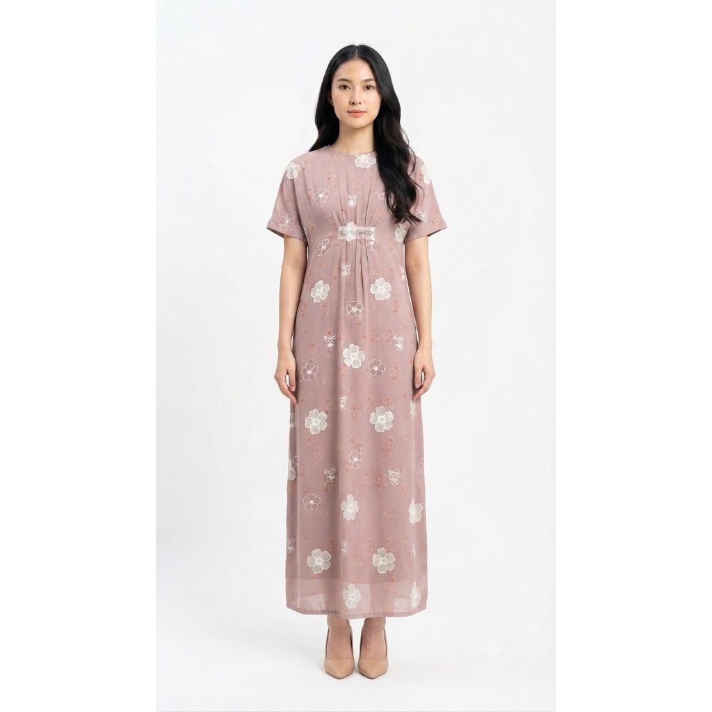 Eprise Kaftan Lengan Pendek PINK FP726B | Kaftan Wanita