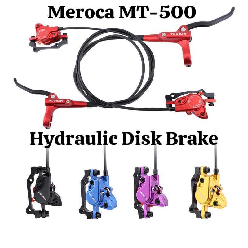 Foto Meroca MT-500 Brakeset Brake Set Hydraulic 2 Piston Rem Cakram Sepeda Hidrolis Double Piston