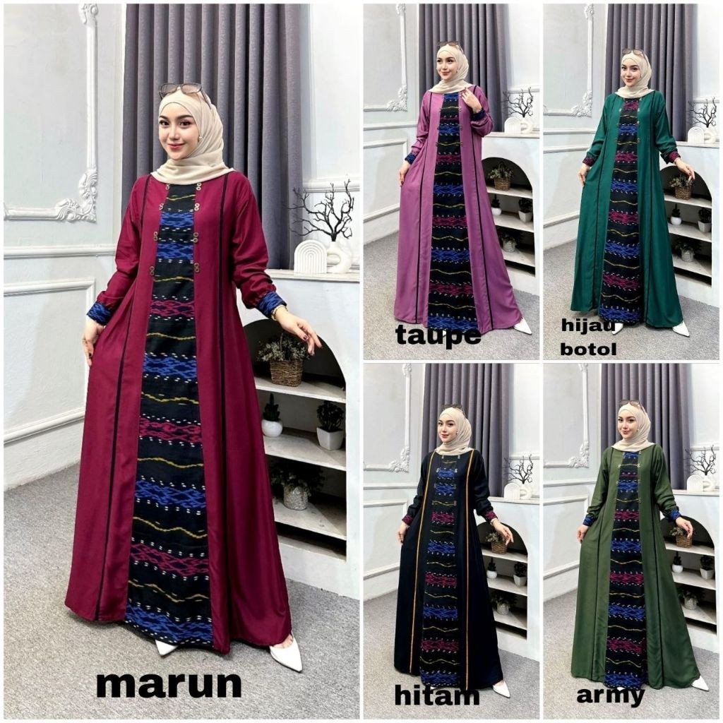 DRESS ETNIK TERBARU DRESS GAMIS ETNIK REMAJA GAMIS TENUN MAZARA FASHION REMBANG
