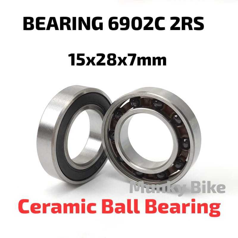 Foto Bearing Laker 6902 6902C 2RS Hub Freehub Sepeda Bike Hybrid Ceramic 15x28x7 mm