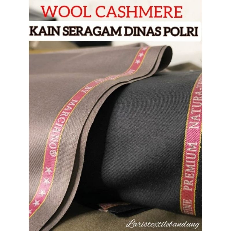 Kain Special Seragam Dinas Polri, Kain Setelan Polisi, PDH, PDL Wool Silk Chasmere