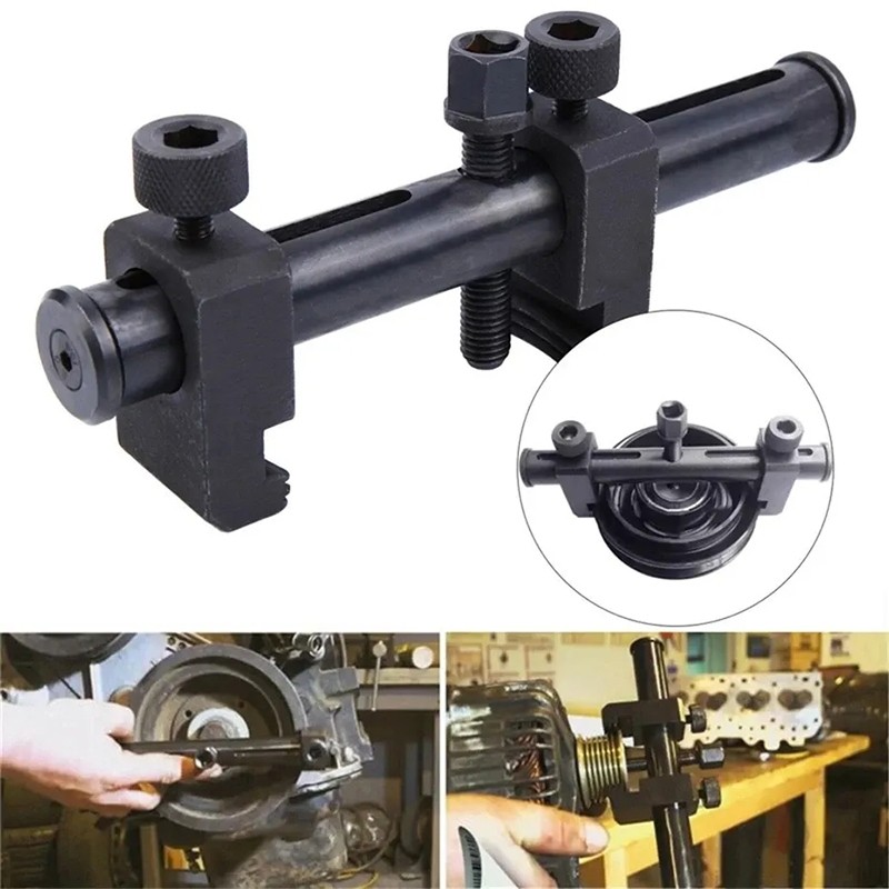 Puller Katrol Poros Engkol Crankshaft Pulley Remover Baja Karbon