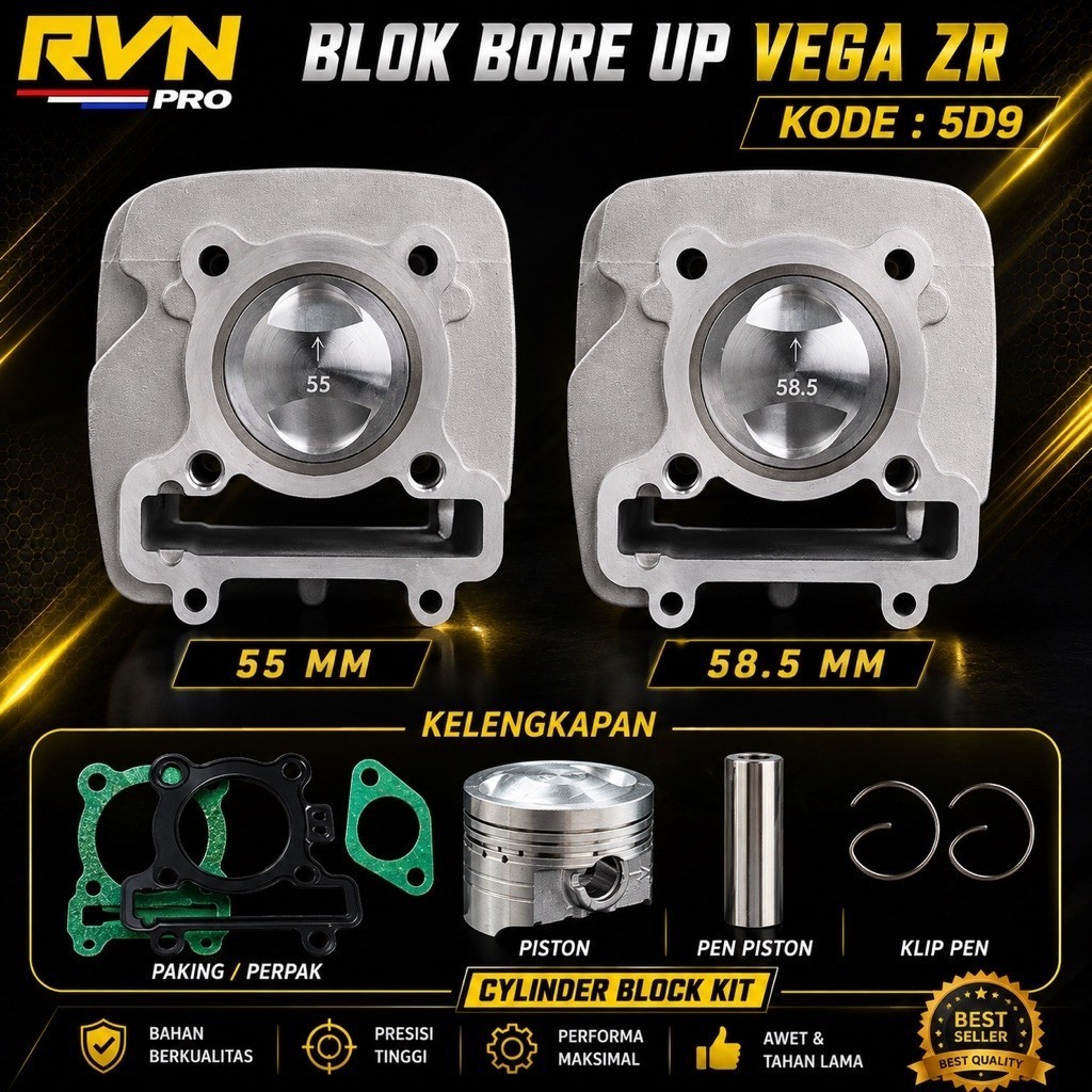BLOK SEHER BORING BORE UP VEGA ZR VEGAZR JUPITER Z NEW ROBOT 2010 58,5MM 58 MM 55MM 55 MM RVN THAILA
