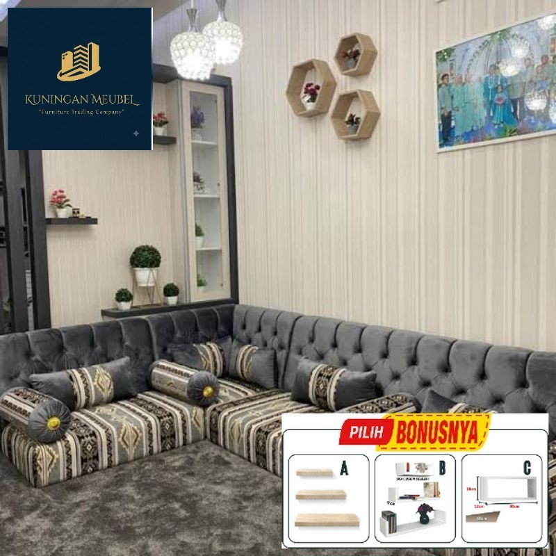 Sofa Arab Lesehan / Sofa Lesehan Arab / Sofa misnad / Sofa Majelis (CIMINDI MEUBEL)