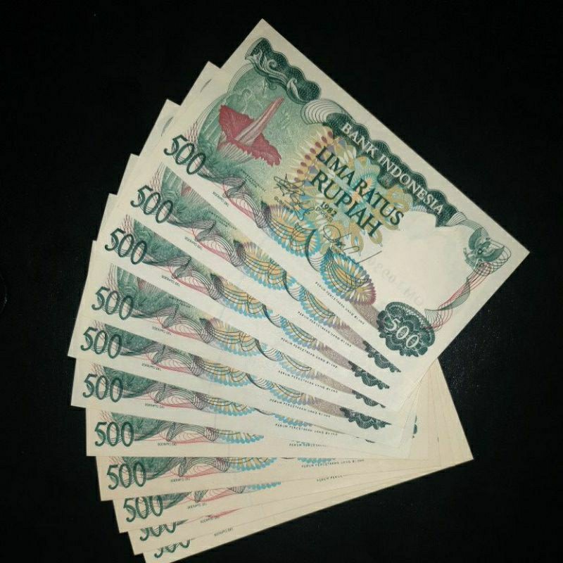 (READY STOK) Uang Kuno 500 Bunga Bangkai (Gress Aunc-UNC) (TERLARIS)